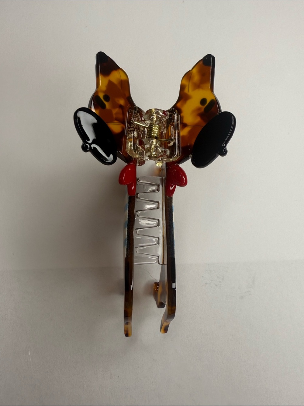 French Parisian Dog Lover Dachshund Hair Claw Clip Tortoiseshell Novelty NWOT - Picture 3 of 7